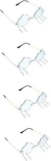 [SAFIGLE] Pcs Cloud Shaped Rimless Sunglasses Multipurpose Cool Glasses Unique Funny Cloud Glasses Set