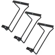 7-Inch Black Wine Glass Rack - Under Cabinet Stemware Wine Glass Holder for B...