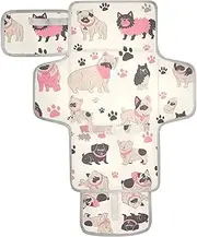 Reusable Waterproof pad with Tissue Pocket Diaper mat Changing pad Lightweight & Foldable Changing Station