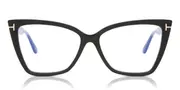 Tom Ford FT5844-B Blue-Light Block 005 Women’s Glasses Black Size 55 - Private Health Rebate - Blue Light Block Available