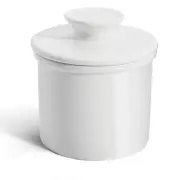 French Butter Dish - Crock for Counter with Water Line for Fresh Spreadable