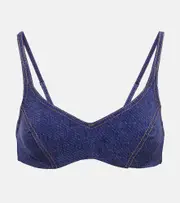 [Karla Colletto] Karla Colletto Indi underwired bikini top AU 16 blue