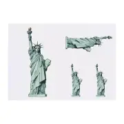 4 x 'Statue Of Liberty' Temporary Tattoos / Transfers (TO00014850)