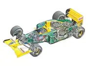 Cars formula one sport cutaway technical benetton b192 Desk Mat Stitched