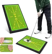 Golf Swing Mat, Premium Golf Impact Mat, Path Feedback Golf Practice Mats, Golf Grip Trainer, Golf Indoor Practice Green, Golf Training Aid Equipment, Providing Multi-Faceted Benefit for Kids Adults