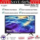 Kogan 32" LED HD Smart Roku TV Home Theater Voice Assistant Television HDMI USB