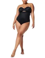 [Spanx] Thinstincts High-Waisted Thong 2.0 in Very Black