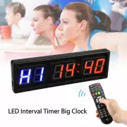 2.3'' Programmable LED Interval Timer Big Stopwatch Home Gym Crossfit Fitness