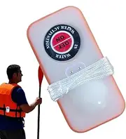 [Generic] Boats Life Vest Led Light, Water Activated Life Vest Safety Strobe, Survivors Locator Accessories Long-Lasting for Outdoor Lovers, Families