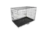 Wire Dog Cage Foldable Crate Kennel 48in with Tray