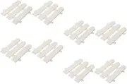 POPETPOP 8pcs Durable Garden Edging Fences Decorative Plastic Fence for Outdoor Scene for Garden Decorations and Beautification