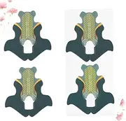 FOMIYES 100pcs Fishtail Crystal Uv Nail Art Trays Kit Extended Nail Salons Set Guide Tray Tools for Home Professional Use