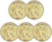 RyuLifeStyle John Wick Cosplay Accessories Gold Coins Continental Hotel Card Blood Oath Marker (5 Coins)