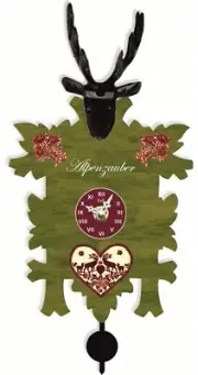 Kuckulino Black Forest Clock with quartz movement and cuckoo ch.. TU 3015 PQ NEW
