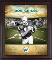 Bob Griese Miami Dolphins Framed 15x17 Hall of Fame Career Profile