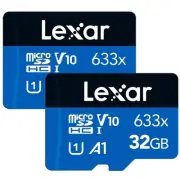 32GB (2-Pack) High-Performance 633x micro SD Card w/ SD Adapter, UHS-I, C10, ...