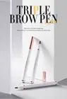 O.TWO.O 3 Heads Liquid Eyebrow Pen Long Lasting Sweat Proof 3D Eyebrow Pencil