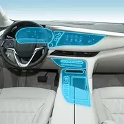Kaecad Car Interior Film Dashboard Piano Board Shift Center Console Anti-Scratch Transparent TPU Protection Film Accessories，for Buicl Enclave 2020-2025 (GPS Navigation Film)