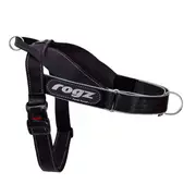 Rogz X-Large Black Letz Go Personalised Harness for Dogs