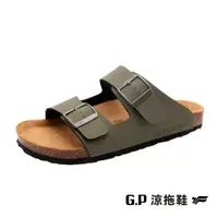 在飛比找PChome24h購物優惠-【G.P 男款雙帶柏肯鞋】M391-60 綠色 (SIZE: