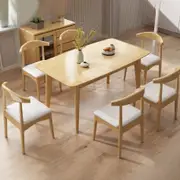 Lee Diningset / Solid Timber Extendable Dining Table with 6 chairs