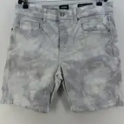 Cotton On Shorts Mens Adult Size 32 White Grey Zip Up Fly Smart Casual RRP$44.99