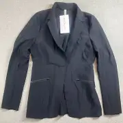 Athleta Womens Interstellar Blazer Jacket Womens 4 Black Travel Comfort