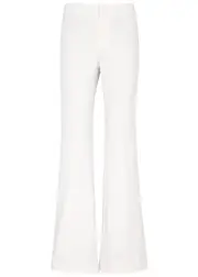 Alice + Olivia Teeny Bootcut Stretch-jersey Trousers - Off White - 2 (UK6 / XS) 2 (UK6 / XS)
