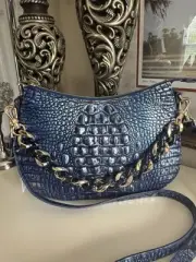 Brahmin Mod Shayna Kyanite Melbourne NWT Bag With Chain And Leather Stap