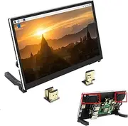 DIGISHUO 7" HDMI IPS LCD Touch Display 1024 * 600 Screen+Dedicated Holder +HDMI Connector+Speakers Kit for Raspberry Pi 4B 3B 2B | PC Supports Windows 10/8.1/8/7