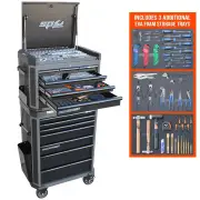 SP Tools SP52265DX - Tool Kit - Tech Series - 282 Piece Metric/SAE - Diamond Black - Plus 2 Extra EVA Foam Trays