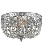 Crystorama 2-Light Spectra Chrome Ceiling Mount