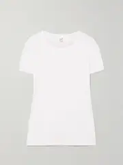[RE/DONE] RE/DONE - + Hanes 1960s Cotton-jersey T-shirt - White - large large White