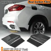 REAL Carbon Rear Splitters Bumper Flaps for BMW X6 F16 M Tech M-Sport 4-D 14-17 (for: BMW)