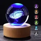 Crystal Ball 3D Glowing LED Night Light Table Desk Lamp Kid Christmas Decor Gift