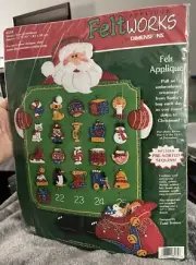 NEW Dimensions Felt Sequin Kit Christmas Santa's Toy Countdown Advent Calendar