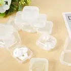 10Pcs Mini Plastic Storage Box Transparent Jewelry Storage Case Finishing Bo- QH