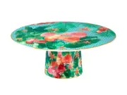 Maxwell & Williams Teas & C's Tropicana Footed Cake Stand 20cm Blue Gift Boxed