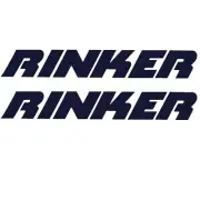 Rinker Boat Decal | Navy Blue Vinyl 17 1/2 Inch (Set of 2)