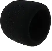 ZZHXSM 3.15x3.15inch Black Foam Microphone Windscreen Condenser Microphone Cover Suitable for Musical Instruments Voice Overlay Live Recording