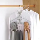 5pcs Tie Hanger Waves Storage Good Load-bearing Smooth Edgetie Hanger Plastic