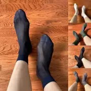 Men's Ultrathin Sheer Dress Socks Comfortable Tube Stockings for Every Occasion