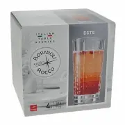 NEW BORMIOLI ROCCO ESTE LONG TUMBLERS 290ml Glasses Barware SET 4