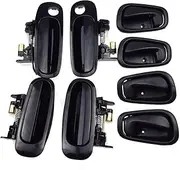 DEMULAX Outside Inside Door Handle, for Chevrolet, for Prizm, for Toyota, for Corolla, 1998 1999 2000 2001 2002 Front Rear Left Right Car Interior Door Handle(Color 1)