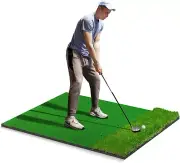 Golf Training Mat, 5X4Ft Thickening Golf Hitting Mat, Home Golf Turf Practice Ma
