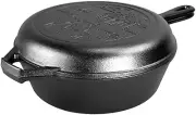 Cast Iron Wanderlust Series, Cabin Combo Cooker, 3.2 Quart​