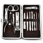 School Time - Set of 12: Stainless Steel Manicure Kit Set Of 12 - Gold - One Size