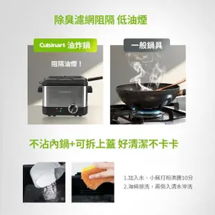 【Cuisinart 美膳雅】1L不鏽鋼輕巧型溫控油炸鍋(CDF-100TW)