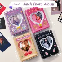 在飛比找蝦皮購物優惠-韓國3寸相冊可愛兔心收納卡包照片卡明信片收藏本