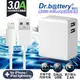 Dr.battery電池王5V 2.4A雙輸出USB充電器+ USB to Lightning iphone/ipad充電線300cm